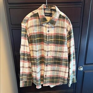 Abercrombie & Fitch Multicolor Slub Flannel Shirt